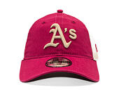Kšiltovka New Era - MLB Washed Mesh 9TWENTY - Oakland Athletics - Cherry / Stone