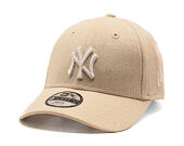 Dětská Kšiltovka New Era - MLB Linen 9FORTY - NY Yankees - Stone / White