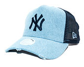 Dámská Kšiltovka New Era - MLB Denim 9FORTY Trucker - NY Yankees - Blue