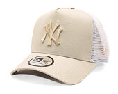 Kšiltovka New Era - MLB League Essential 9FORTY Trucker - NY Yankees - Stone