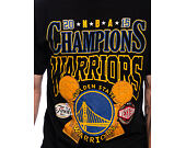 Triko Mitchell & Ness - NBA Big Champ Tee - Golden State Warriors - Black