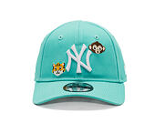 Dětská Kšiltovka New Era - MLB Animal Icon 9FORTY - NY Yankees - Teal / White