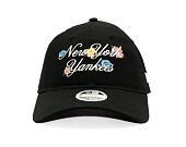 Dámská Kšiltovka New Era - MLB Floral Script 9TWENTY - NY Yankees - Black