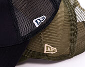 Kšiltovka New Era - MLB Outline 9FORTY Trucker - LA Dodgers - New Olive