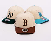 Kšiltovka New Era - MLB WS Patch Retro 9FORTY M-CROWN - Boston Red Sox - Cream / Auburn