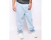 Džíny Karl Kani Small Signature Baggy Five Pocket Denim bleached blue