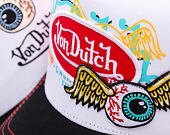 Kšiltovka Von Dutch - Trucker - Patches - White/Red