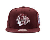 Cap Mitchell & Ness - NHL Fashion Basic Snapback - Chicago Blackhawks - Dark Purple