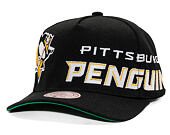 Kšiltovka Mitchell & Ness - NHL Busted Pro - Pittsburgh Penguins - Black