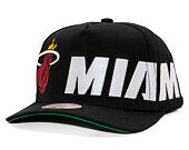 Kšiltovka Mitchell & Ness - NBA Busted Pro - Miami Heat - Black