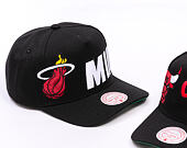 Kšiltovka Mitchell & Ness - NBA Busted Pro - Miami Heat - Black