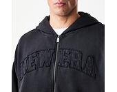 Sweatshirt New Era - Branded Washed Full-Zip Hoody - Black