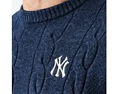 Sweater New Era - MLB Cable Knit Crew - NY Yankees - Navy