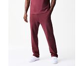 Pants New Era - Branded Washed Straight Sweatpants - Burgundy