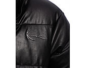 Karl Kani - Metal Signature Pu Leather Puffer Jacket - Black