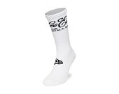 Socks New Era - Script Crew Socks 1pk - White / Navy