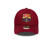 Kids Cap New Era - Core Logo 9FORTY Kids - Barcelona FC - Cardinal