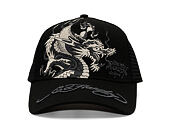 Cap Ed Hardy - Mono Giant Dragon Twill Front Mesh Trucker - Black/Black