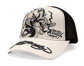 Cap Ed Hardy - Mono Giant Dragon Twill Front Mesh Trucker - White/Black