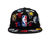 Cap New Era - NBA All Over Logo 59FIFTY - Black