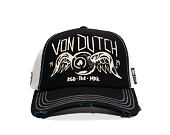 Cap Von Dutch - Trucker - Eye Out Side Patch Black/White