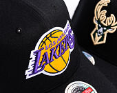 Cap Mitchell & Ness  - NBA Classic Red Snapback Custom Patch - Los Angeles Lakers - Black