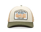 Cap New Era - Branded Wild West Patch 9FORTY M-CROWN A-Frame Trucker - New Olive / Stone
