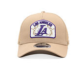 Cap New Era - NBA Felt Patch 9FORTY M-CROWN A-Frame Trucker - LA Lakers - Camel