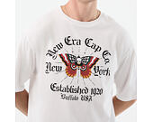Tee New Era - Branded Oversized Graphic Tee - White