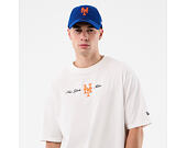 New Era - MLB Script Oversized Tee - NY Mets - White