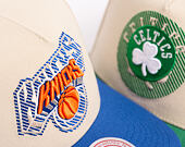 Cap Mitchell & Ness - Off Tilted - NBA - New York Knicks - Off White