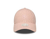 Womens Cap New Era - MLB Winter Borg Teddy 9FORTY M-CROWN - NY Yankees - Blush Pink