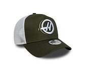 Cap New Era - F1 Seasonal 9FORTY A-Frame Trucker - HAAS F1 - New Olive