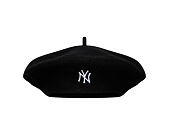 Womens Beret New Era - MLB Wool Script Beret - NY Yankees - Black