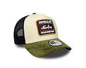 Cap New Era - Branded Patch Cord 9FORTY A-Frame Trucker - Cream / New Olive