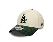 Cap New Era - MLB Cord 9FORTY M-CROWN - LA Dodgers - Cream / Cilantro Green