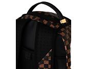 Backpack Sprayground - Brown And Cream Drip Check Shark Backpack
