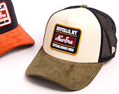 Cap New Era - Branded Patch Cord 9FORTY A-Frame Trucker - Cream / New Olive