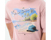 Tee New Era - Branded Beach Graphic Oversized Tee - Pink Rouge
