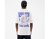 Tee New Era - Branded PIzza Time Graphic Oversized Tee - White