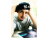 Beret New Era - MLB IMAGE DROP Retro Pin Beret - NY Yankees - Black