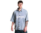 Shirt Ed Hardy - Mens Eagle And Stars Relaxed Denim Shirt - Bleach