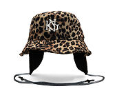 Bucket Hat Kangol - Interlock Earfap Bucket - Leopard Tan