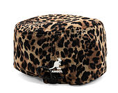 Bucket Hat Kangol - Interlock Pillbox Cap - Leopard Tan