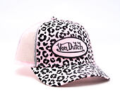 Womens Cap Von Dutch - Baseball - Velvet Print Embroidery - Pink / Camo