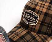 Cap Von Dutch - Baseball - Checkered Patch - Brown
