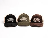 Cap Von Dutch - Corduroy Oval Patch Premium Baseball - Black / Cream