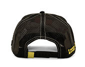Cap Capslab - Lucky Luke Trucker - Gun Twirl Distressed Patch - Cream / Black