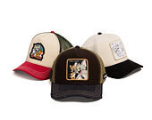 Cap Capslab - Tom & Jerry Trucker - Best Buddies Distressed Patch - Brown / Olive