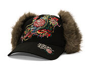 Cap Ed Hardy - Crawling Dragon Trapper - Black